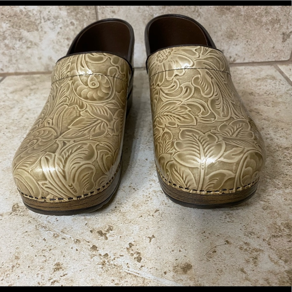 Dansko Tooled Leather Shoes